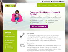 Tablet Screenshot of filternet.nl